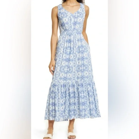beachlunchlounge | Dresses | Beach Lunch Lounge Fressia Maxi Sleeveless  Dress In Pale Calidascope Size Small | Poshmark
